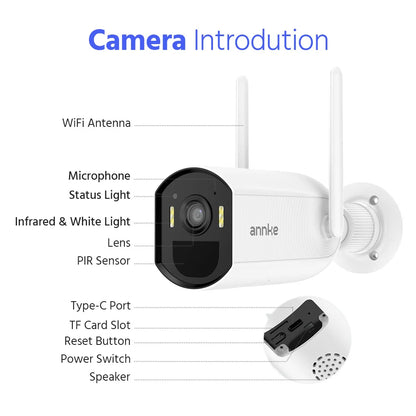 Kit NVR 16 Canaux + Caméras Solaires Sans Fil 4MP 2K – WiFi 6, PIR, Vision Nocturne Couleur, IP65, Audio Bidirectionnel – 4 à 12 Caméras