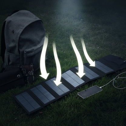 Chargeur solaire pliable portable avec chargement rapide USB Type-C pour téléphone, tablette et camping en extérieur - BLACKBEARD OUTDOOR INDUSTRIES