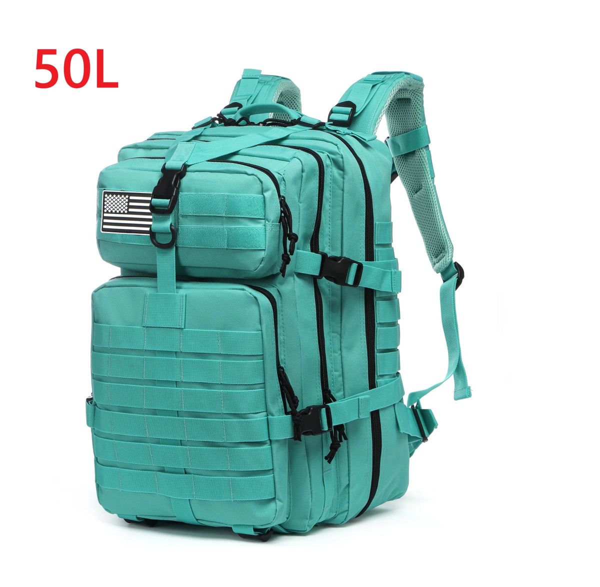 Sac à Dos Tactique MOLLE 25L/50L – Nylon Imperméable, Compatible Laptop | Randonnée, Chasse, Camping
