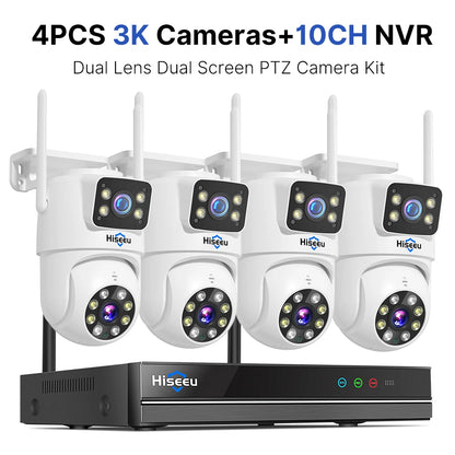 Kit Vidéosurveillance Sans Fil 3K 6MP — NVR 10 Canaux WiFi avec Caméras IP Extérieures - BLACKBEARD OUTDOOR INDUSTRIES