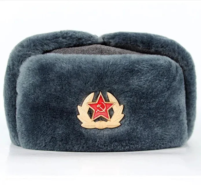 Chapka Soviétique Épaisse Style URSS – Bonnet Aviateur Ushanka Unisexe Hiver Outdoor - BLACKBEARD OUTDOOR INDUSTRIES