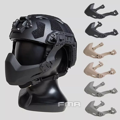 Demi-masque tactique airsoft pliable pour casque
