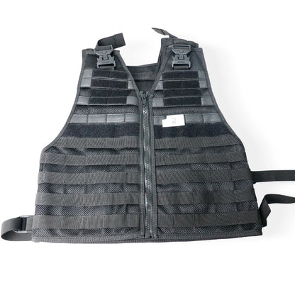 Gilet Tactique MOLLE Ajustable – Oxford Haute Densité, Bandes Réfléchissantes, Détachement Rapide | Airsoft, Sécurité
