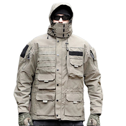 Veste d'Hiver Multifonctionnelle pour Homme – Veste Imperméable, Ample et Confortable avec Capuche Détachable BLACKBEARD OUTDOOR INDUSTRIES