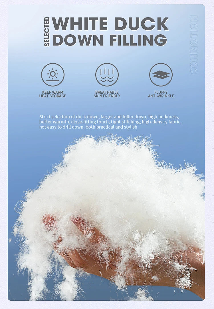 Veste Doudoune Homme en Duvet Blanc - Parka Hivernale Windproof, Chaude et Confortable, Avec Capuche Détachable BLACKBEARD OUTDOOR INDUSTRIES