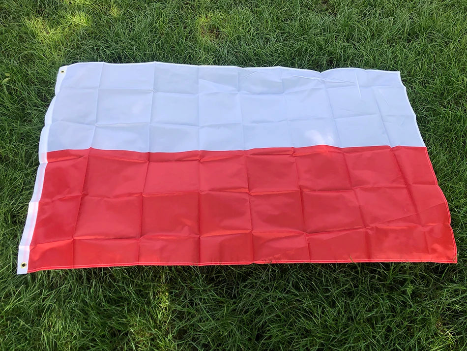 Drapeau de la République de Pologne – Aigle Polonais – 90x150 cm – Drapeau National Blanc et Rouge BLACKBEARD OUTDOOR INDUSTRIES