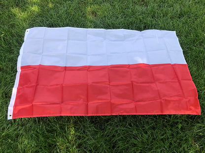Drapeau de la République de Pologne – Aigle Polonais – 90x150 cm – Drapeau National Blanc et Rouge BLACKBEARD OUTDOOR INDUSTRIES