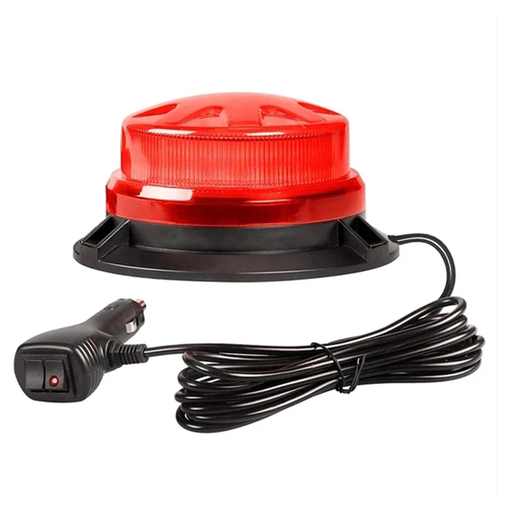 LED Feu Stroboscopique d'Urgence avec Base Magnétique - Lumière de Signalisation de Toit de Voiture (12V/24V) BLACKBEARD OUTDOOR INDUSTRIES