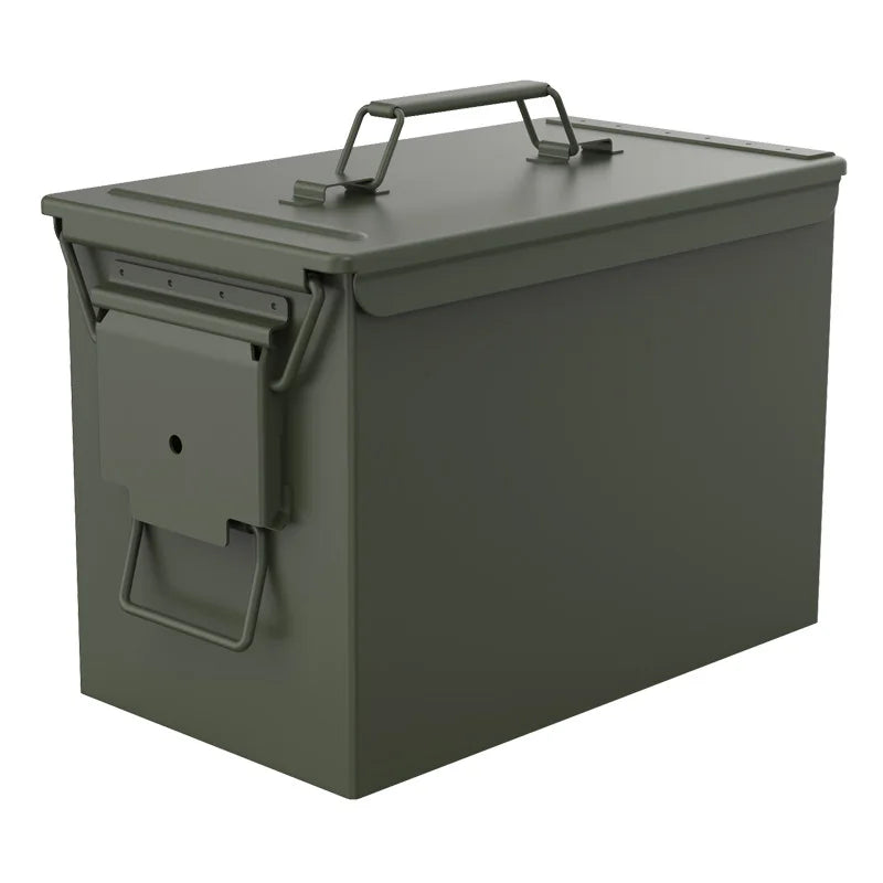 Boîte à munitions en acier multifonctionnelle étanche et sécurisée, boîte de stockage verrouillable pour valeurs et munitions, avec vis de verrouillage - BLACKBEARD OUTDOOR INDUSTRIES