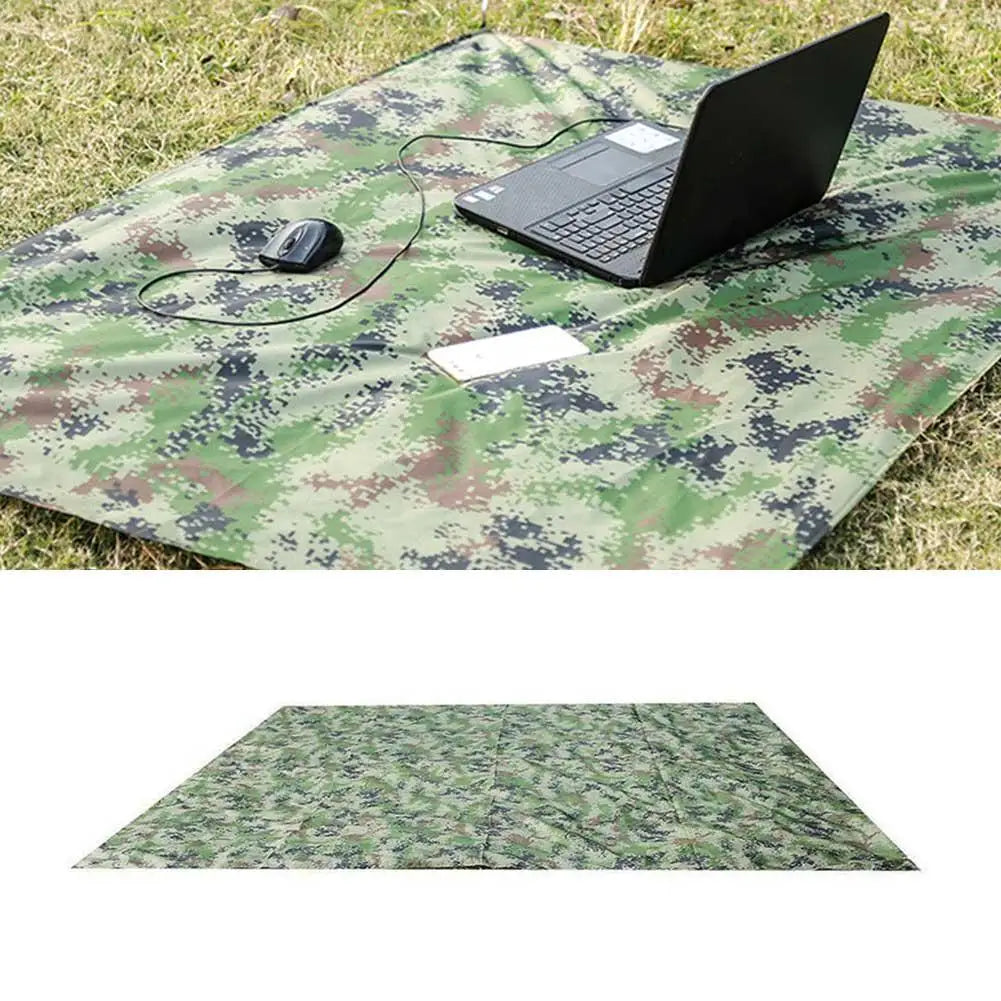 Tarp Camouflage Outdoor – Bâche Ultralégère Camping, Abri Soleil & Hamac Imperméable