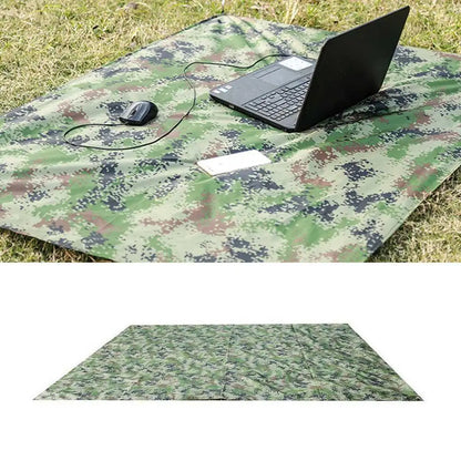 Tarp Camouflage Outdoor – Bâche Ultralégère Camping, Abri Soleil & Hamac Imperméable