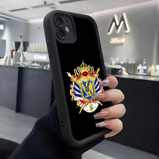 Coque iPhone Armoiries de Napoléon – Silicone Souple Anti-Rayures