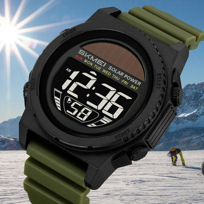 Montre Digitale SKMEI 2358 – Énergie Solaire – Étanche 5ATM – Homme & Femme - BLACKBEARD OUTDOOR INDUSTRIES