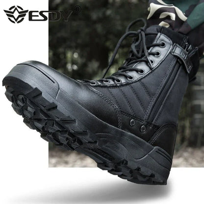 Bottes Tactiques Militaires Homme – Style Armée / Combat – Bottines de Sécurité Désert Résistantes - BLACKBEARD OUTDOOR INDUSTRIES
