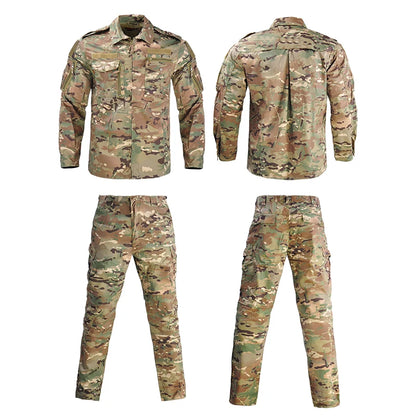 Ensemble Tactique Camouflage – Veste + Pantalon Cargo Multi-Poches Airsoft Chasse Outdoor - BLACKBEARD OUTDOOR INDUSTRIES