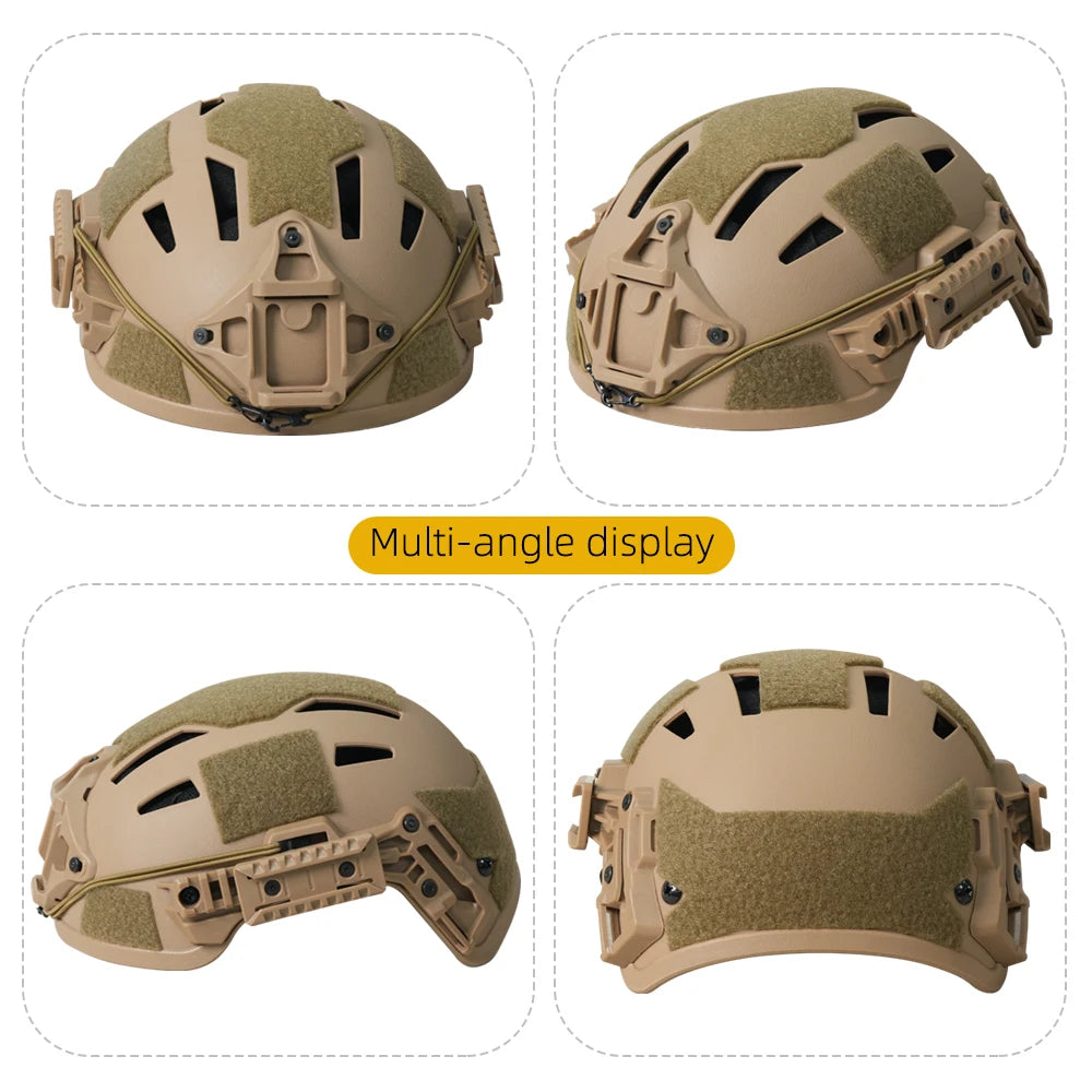 Casque airsoft FAST tactique ABS léger BOOIU - BLACKBEARD OUTDOOR INDUSTRIES
