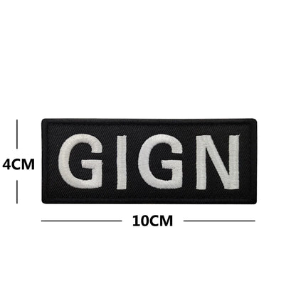 Patch Brodé BIG GIGN RAID BRI – Écusson Tactique France Hook & Loop - BLACKBEARD OUTDOOR INDUSTRIES