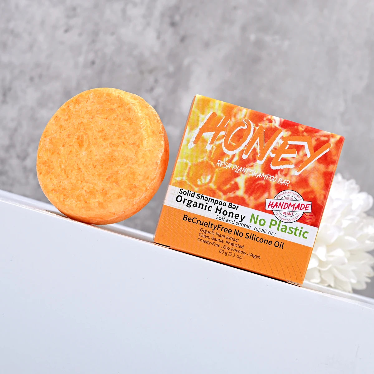 Shampooing Solide Nourrissant au Miel – Savon Artisanal pour Cheveux Forts et Équilibrés - BLACKBEARD OUTDOOR INDUSTRIES