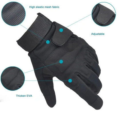Gants Tactiques Plein Doigt – Antidérapants pour Sports Outdoor, Airsoft, Paintball, Cyclisme - BLACKBEARD OUTDOOR INDUSTRIES