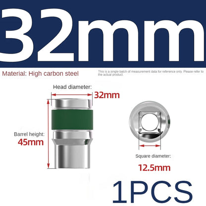 Jeu de Douilles 8-32 mm | Hexagonales 1/2" – Renforcées & Épaissies | Pour Clé à Chocs ou Pneumatique - BLACKBEARD OUTDOOR INDUSTRIES