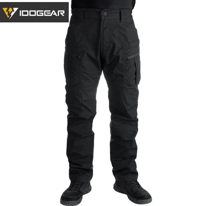 Pantalon tactique IDOGEAR LF stretch multi-poches cargo vue avant