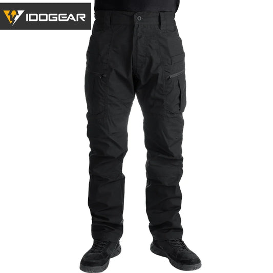 Pantalon tactique IDOGEAR LF stretch multi-poches cargo vue avant