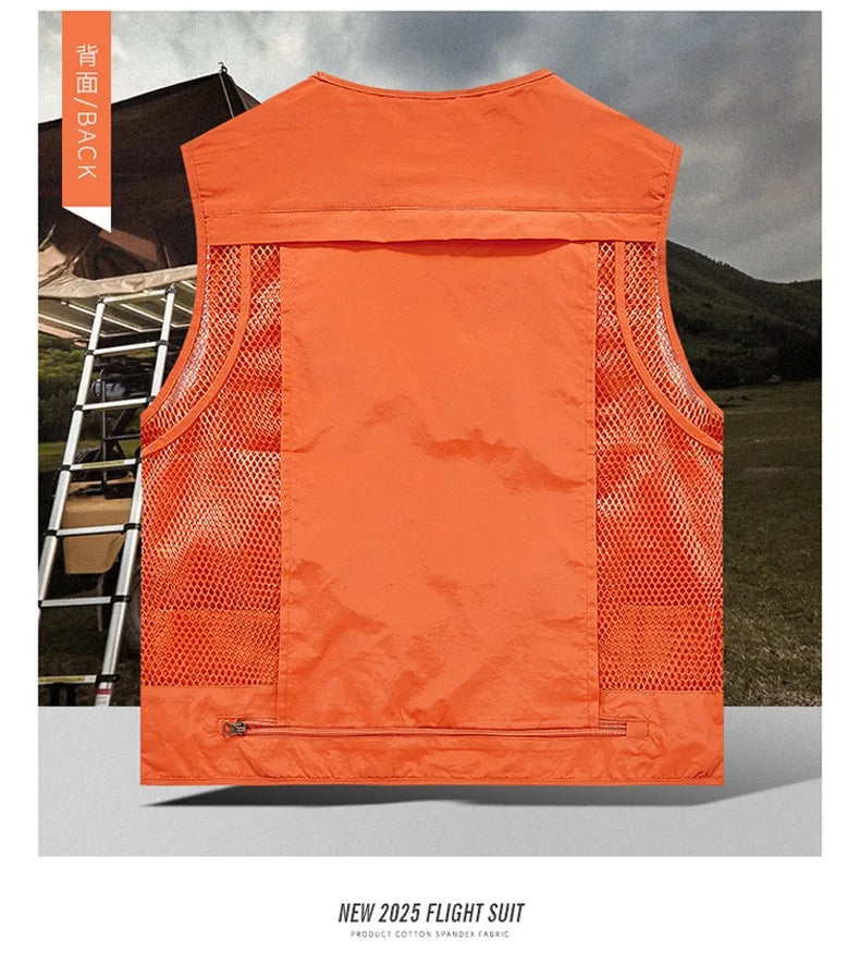 Gilet Tactique Homme Été – 14 Poches, Mesh Respirant - BLACKBEARD OUTDOOR INDUSTRIES