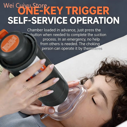 Dispositif Anti-Étouffement Portable – Kit de Premiers Secours Heimlich à Aspiration Puissante