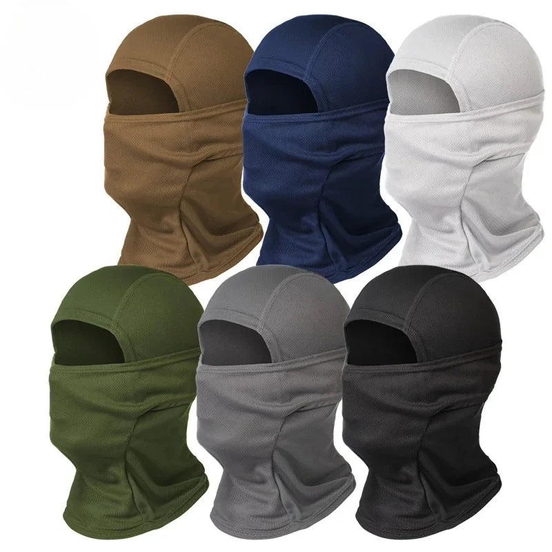 Cagoule intégrale en mesh respirant, protection visage outdoor