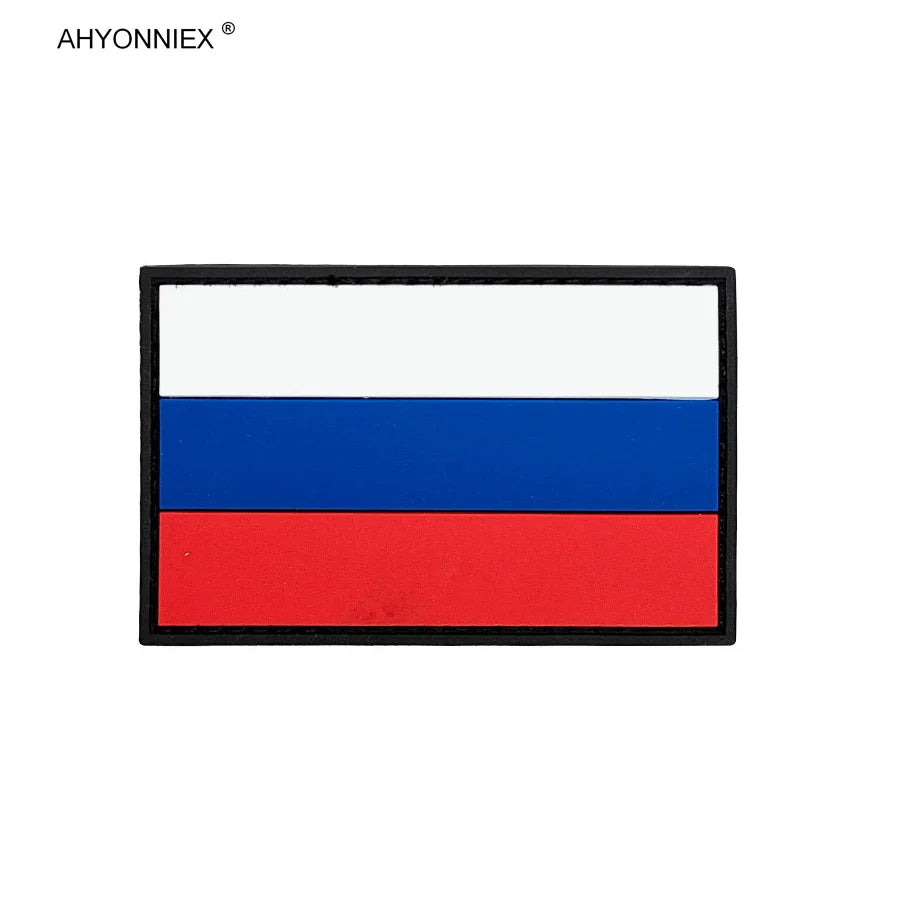 Patch PVC 3D Drapeau Russe – Patch en Caoutchouc, Style Militaire, Accessoires DIY pour Vêtements, Sacs, et Badges - BLACKBEARD OUTDOOR INDUSTRIES