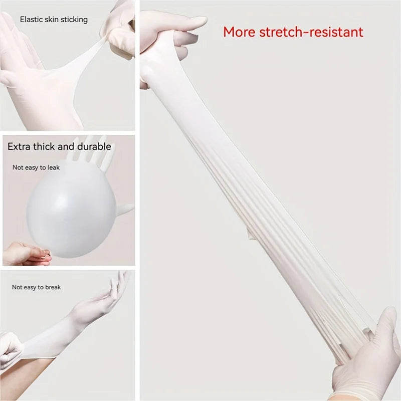 Gants Jetables en Nitrile Blanc - 50 PCS BLACKBEARD OUTDOOR INDUSTRIES