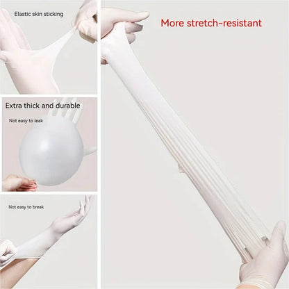 Gants Jetables en Nitrile Blanc - 50 PCS BLACKBEARD OUTDOOR INDUSTRIES