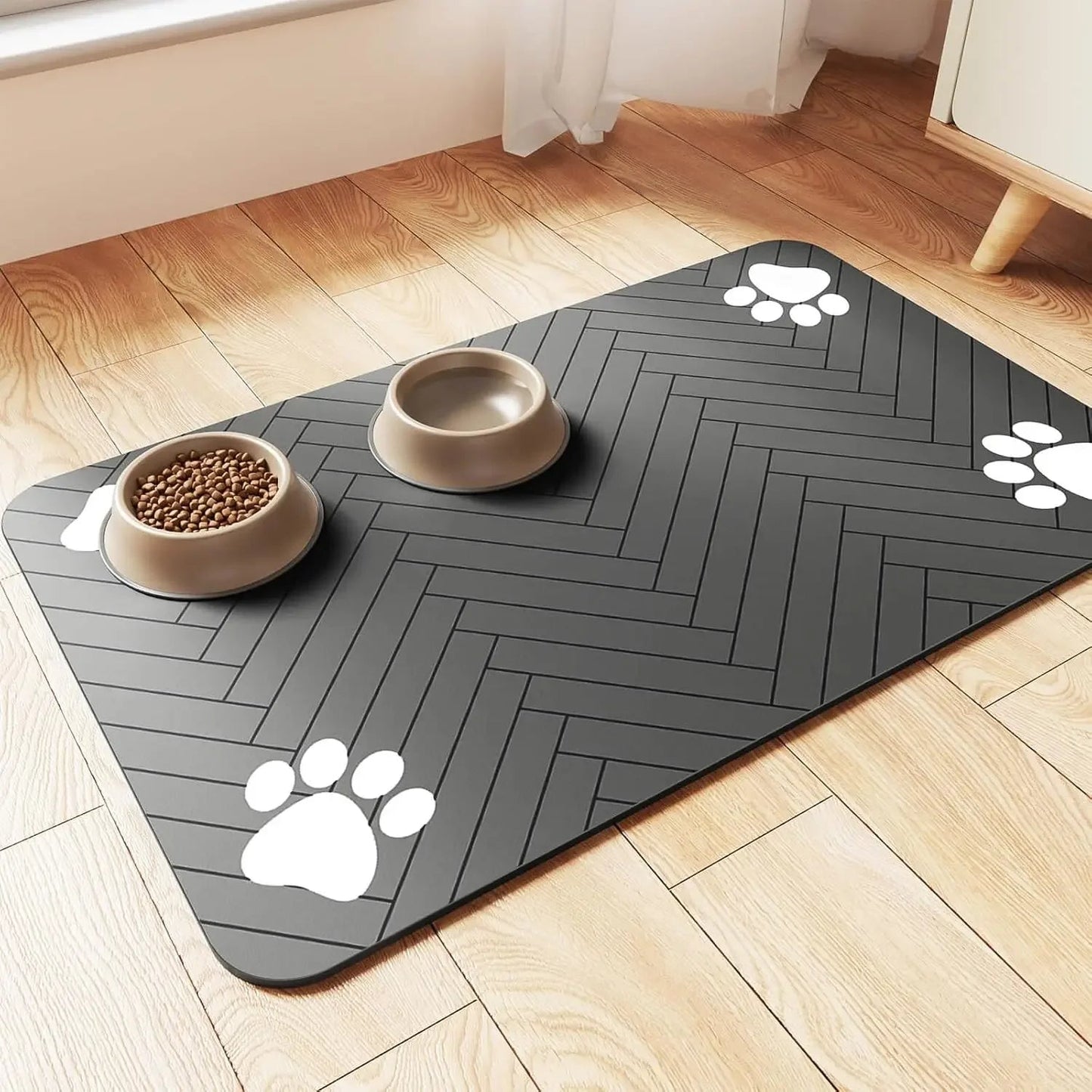 Tapis de Nourrissage Absorbant pour Animaux – Imperméable, Antidérapant & Séchage Rapide – Idéal pour Gamelles de Chiens et de Chats Ma boutique