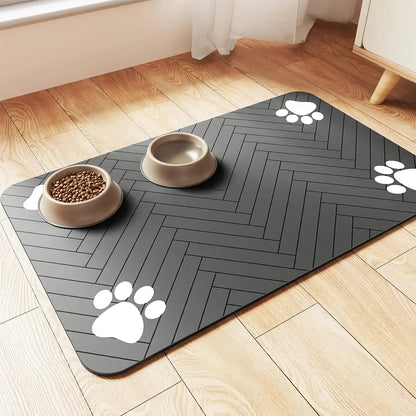Tapis de Nourrissage Absorbant pour Animaux – Imperméable, Antidérapant & Séchage Rapide – Idéal pour Gamelles de Chiens et de Chats Ma boutique