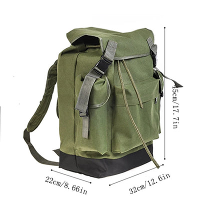 Sac à dos de pêche en nylon – Vert militaire
