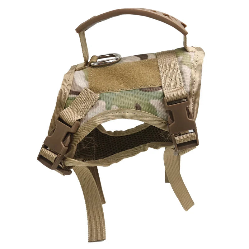 Harnais Chien Petit – Gilet Tactique Nylon avec Laisse, Chiot & Chat