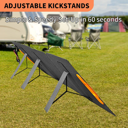 Panneau Solaire Portable 200W Pliable pour Générateur Électrique en Camping