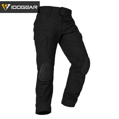 pantalon tactique idogear g4 combat genouillere black
