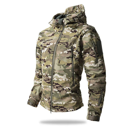 Veste Tactique Soft Shell Homme – Imperméable, Polaire, Camouflage | Chasse & Outdoor