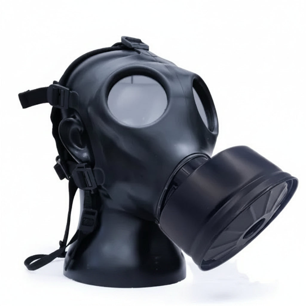Masque à Gaz HG-700 Silicone Noir – Respirateur Tactique Multiusage avec Filtre