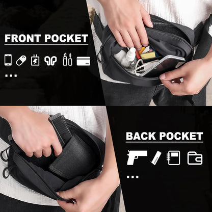 Sacoche banane tactique avec holster amovible