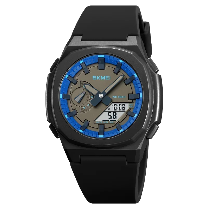 Montre de Sport SKMEI 2091 pour Homme – Montre Numérique Militaire Résistante à l'Eau avec Fonction Compte à Rebours et Date - BLACKBEARD OUTDOOR INDUSTRIES