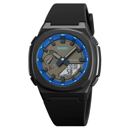 Montre de Sport SKMEI 2091 pour Homme – Montre Numérique Militaire Résistante à l'Eau avec Fonction Compte à Rebours et Date - BLACKBEARD OUTDOOR INDUSTRIES