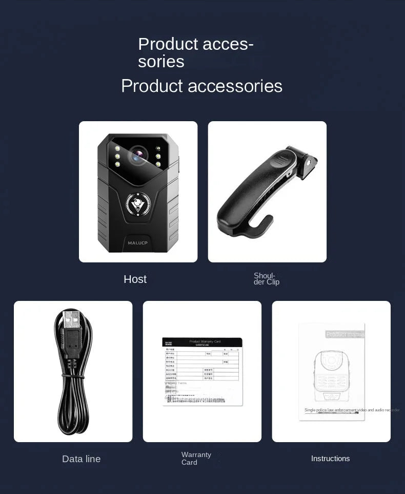 4K Digtal Body Camera Waterproof 1080P Infrared Night Vision Ma boutique