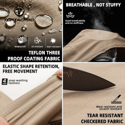 Pantalon tactique TOPTACPRO stretch ripstop déperlant multi-poches - BLACKBEARD OUTDOOR INDUSTRIES