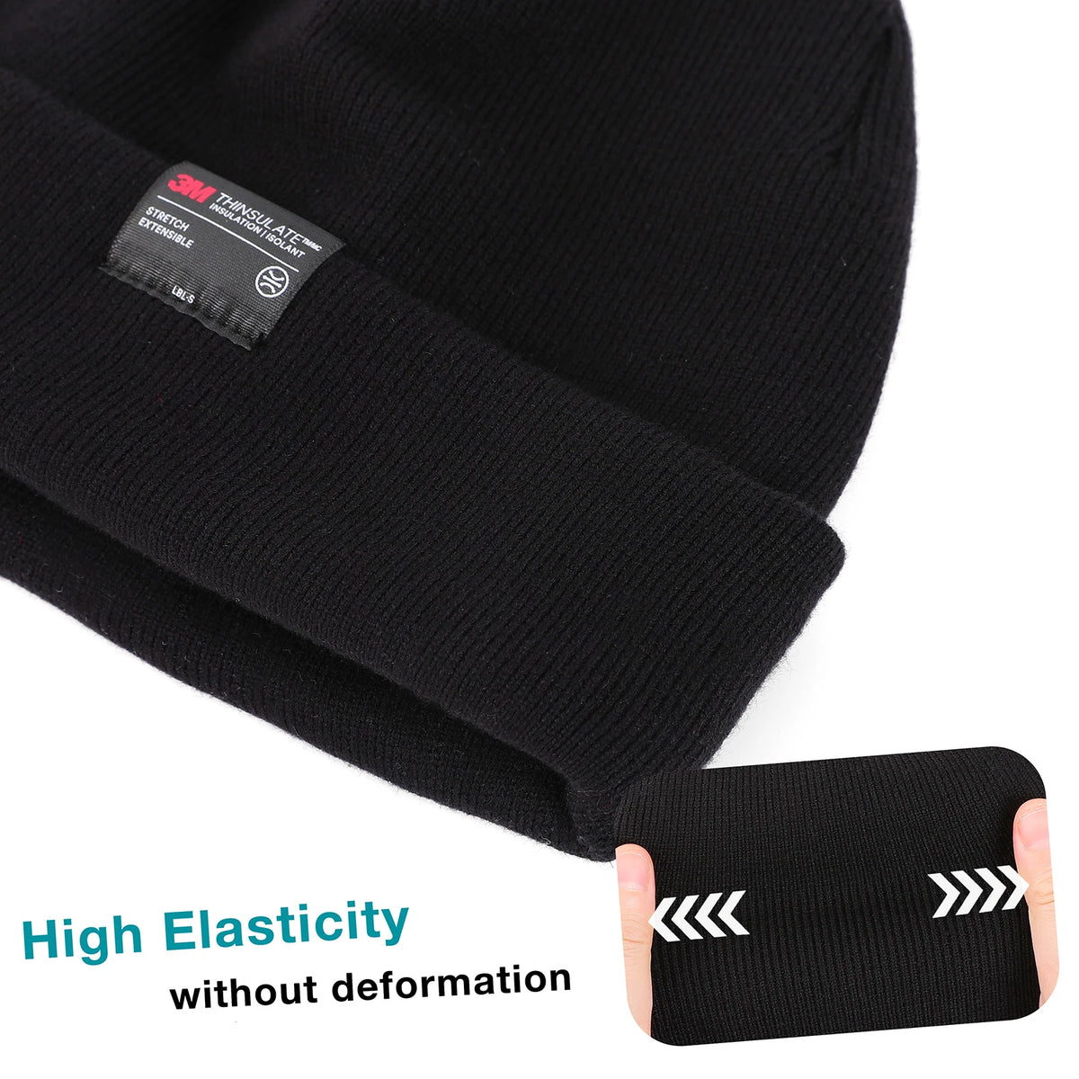 Bonnet Hiver Thermique 3M Thinsulate Polaire – Tricoté, Mixte, Ski et Outdoor