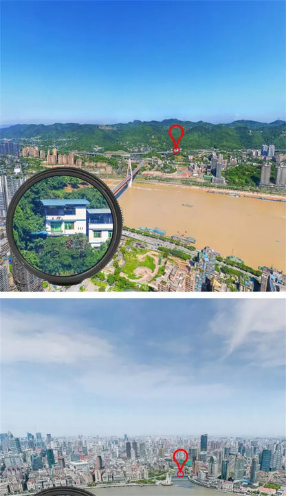 Monoculaire Haute Définition 10-300x40 avec Prismes BAK4 – Télescope Professionnel Portable Zoom Longue Portée 4K pour Camping, Observation et Aventures Extérieures - BLACKBEARD OUTDOOR INDUSTRIES