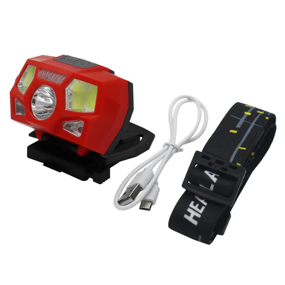 Lampe Frontale Tactique VULPO pour Casque FAST MICH Lampe Signal, Capteur de Mouvement, Rechargeable USB, Étanche – Éclairage pour Chasse et Pêche Ma boutique