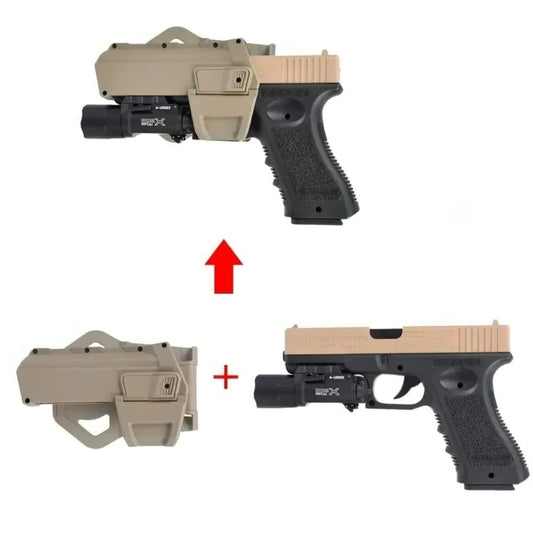 Holster pistolet tactique droitier Glock 17/19, P320 et 1911