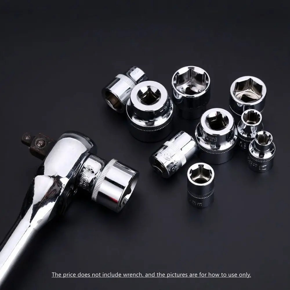 Douille Carrée 6–24 mm — Embout 3/8" pour Clé à Cliquet ou Clé à Chocs - BLACKBEARD OUTDOOR INDUSTRIES